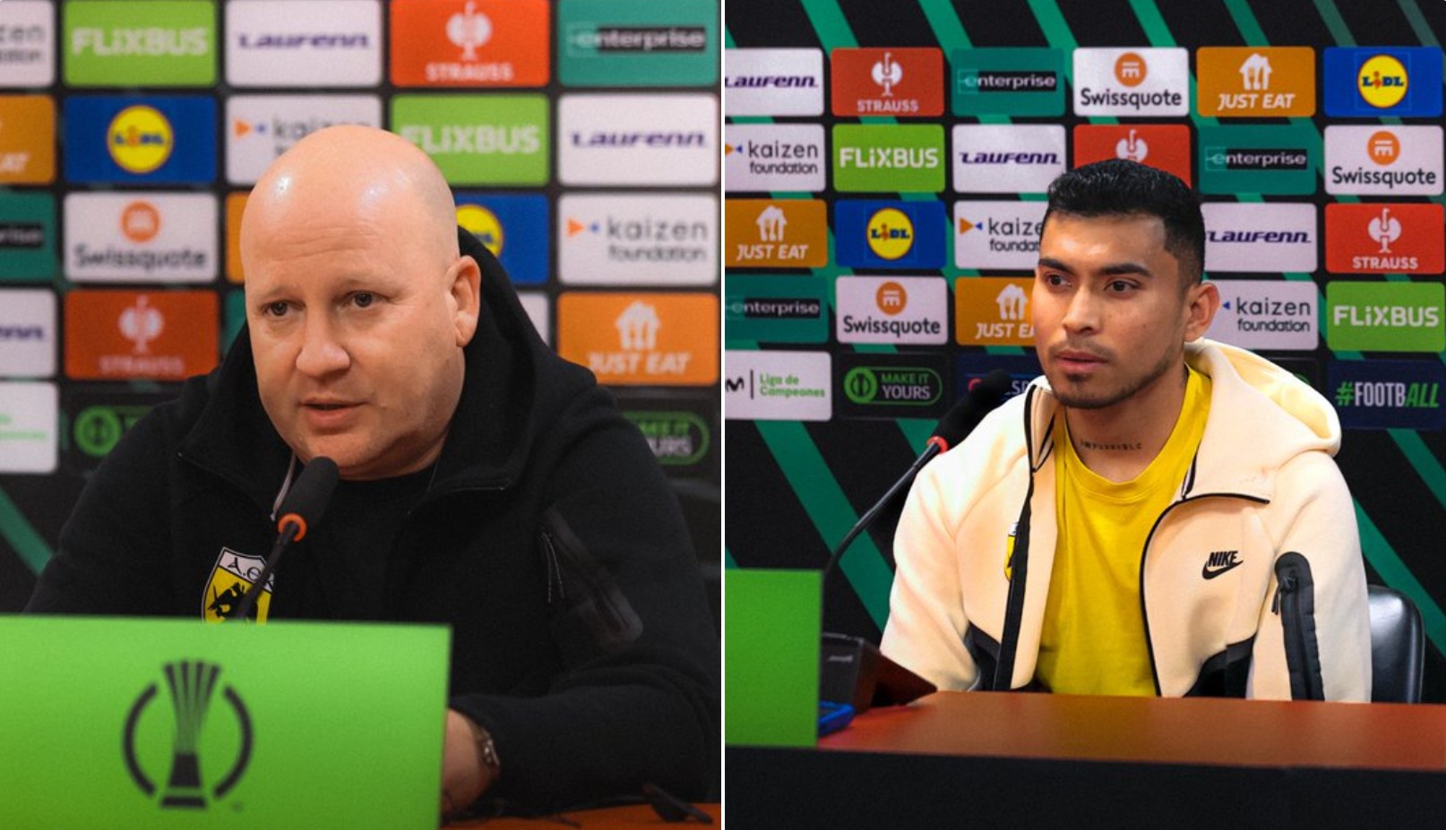 Marko Nikolic y Orbelín Pineda, en la previa del Rayo Vallecano – AEK de Atenas: «Está al 50-50»