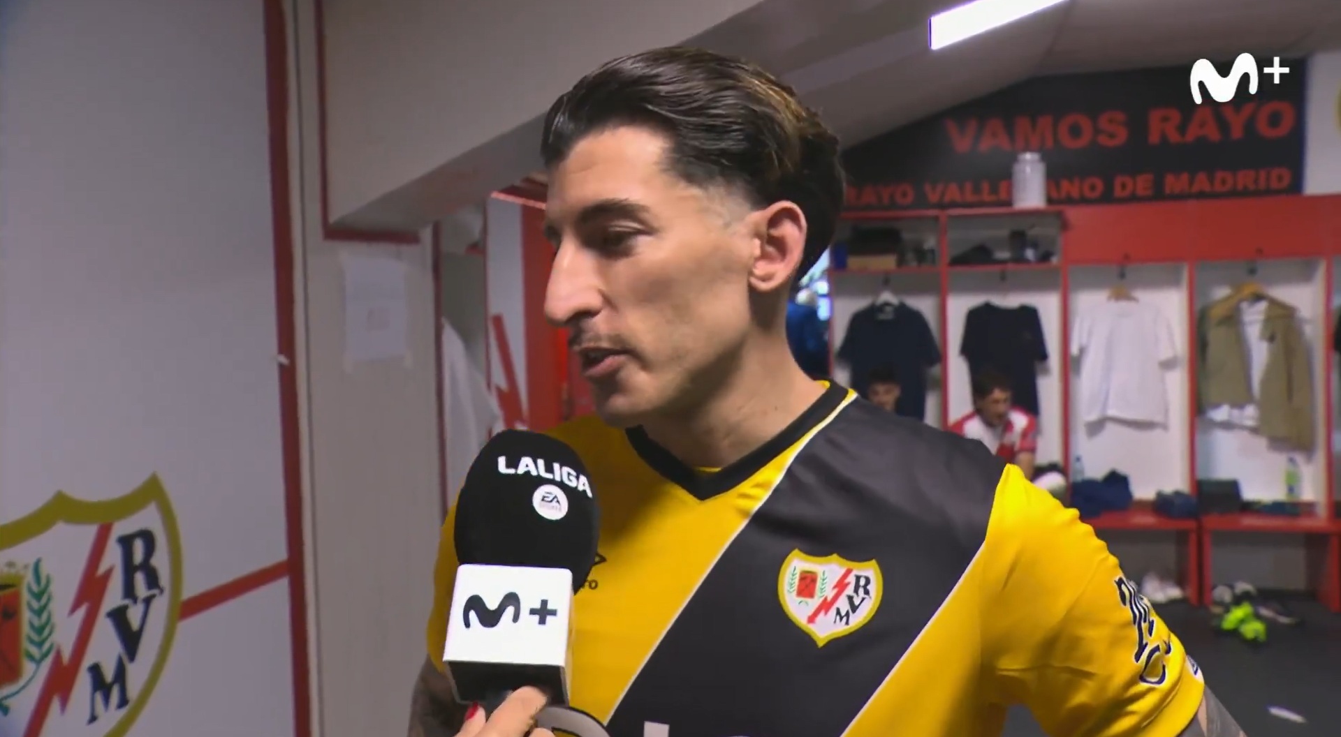 Cárdenas, en Movistar+ tras el Rayo 1-0 Espanyol: «Equipo y afición se merecían que diera la talla»