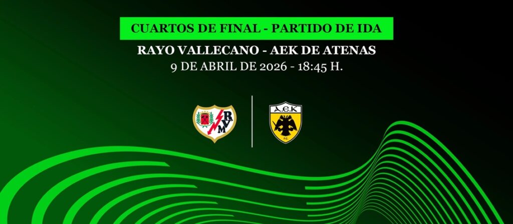 Cartel Rayo Vallecano - AEK de Atenas (c) Rayo Vallecano