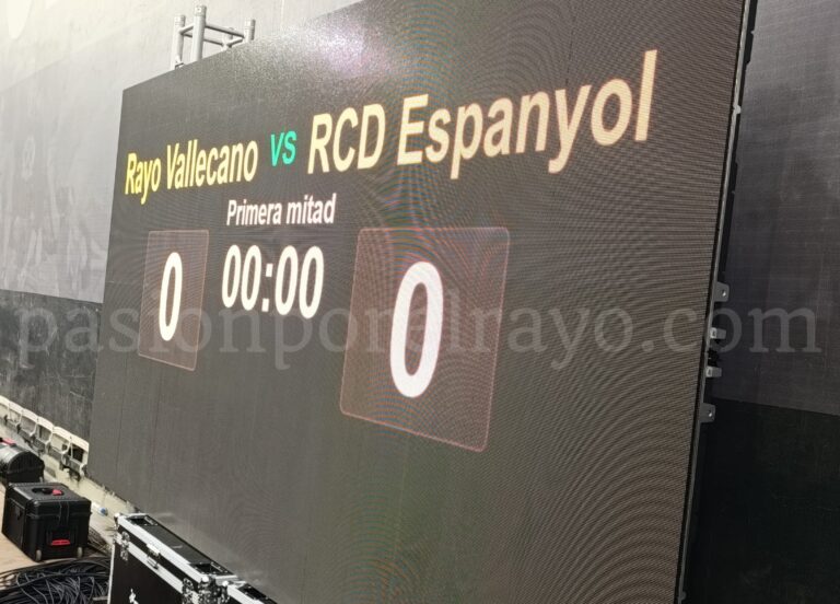 Marcador del Rayo - Espanyol (c) Pasión por el Rayo