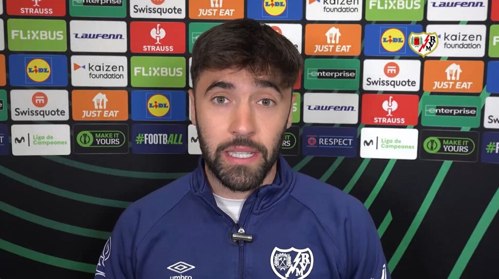 Unai López, al medio oficial del club tras el Rayo 3-0 AEK (c) Rayo Vallecano