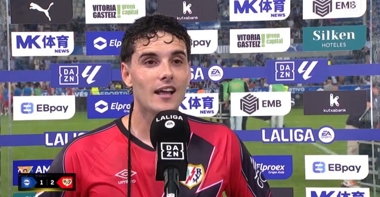 Camello, tras el Alavés 1-2 Rayo en DAZN (c) DAZN