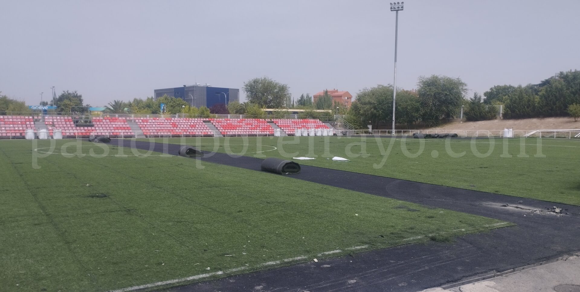 Obras en la Ciudad Deportiva Rayo Vallecano