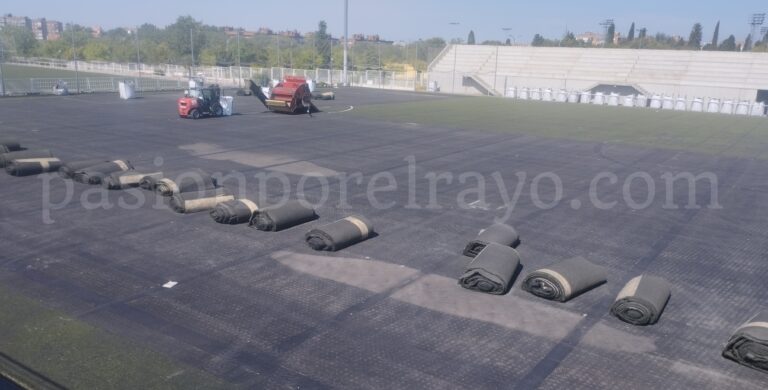 Obras en la Ciudad Deportiva Rayo Vallecano