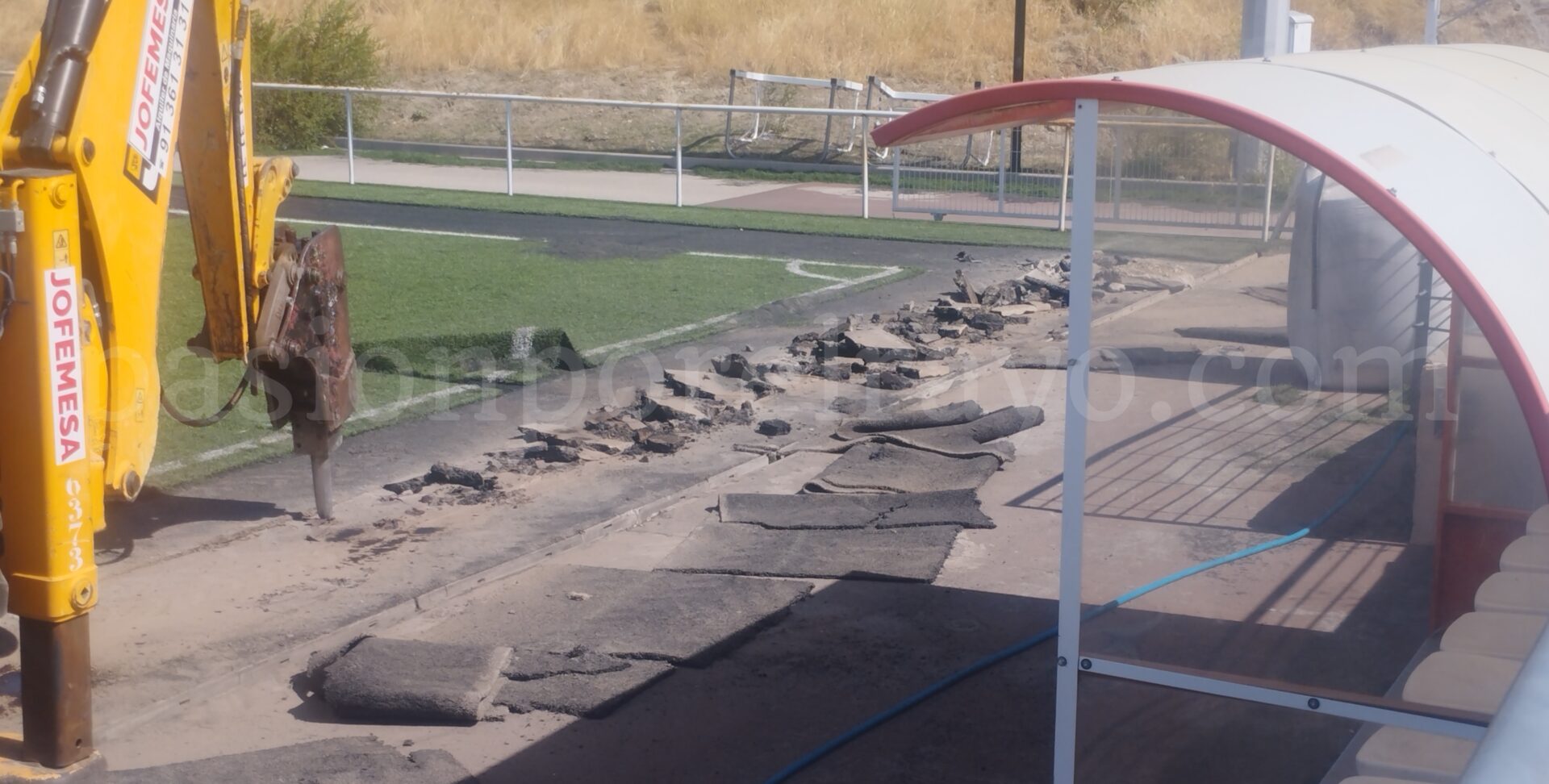 Obras en la Ciudad Deportiva Rayo Vallecano