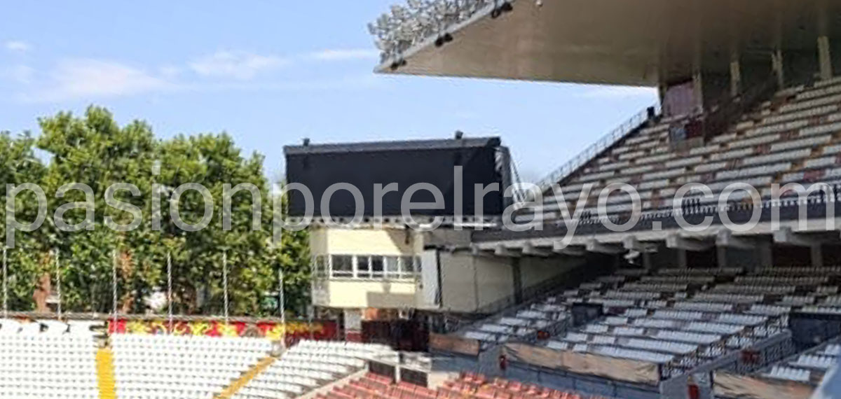 Videomarcador del Estadio de Vallecas: Mismo enclave, mayor tamaño 4 rayo vallecano videomarcador 2