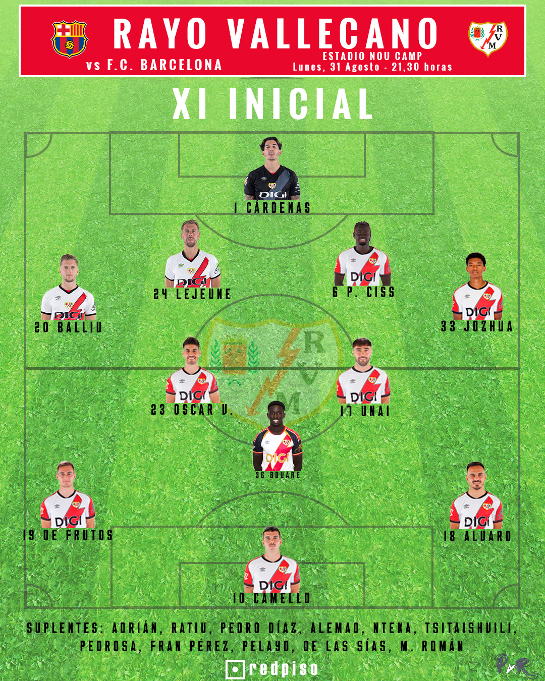 once ante el barcelona