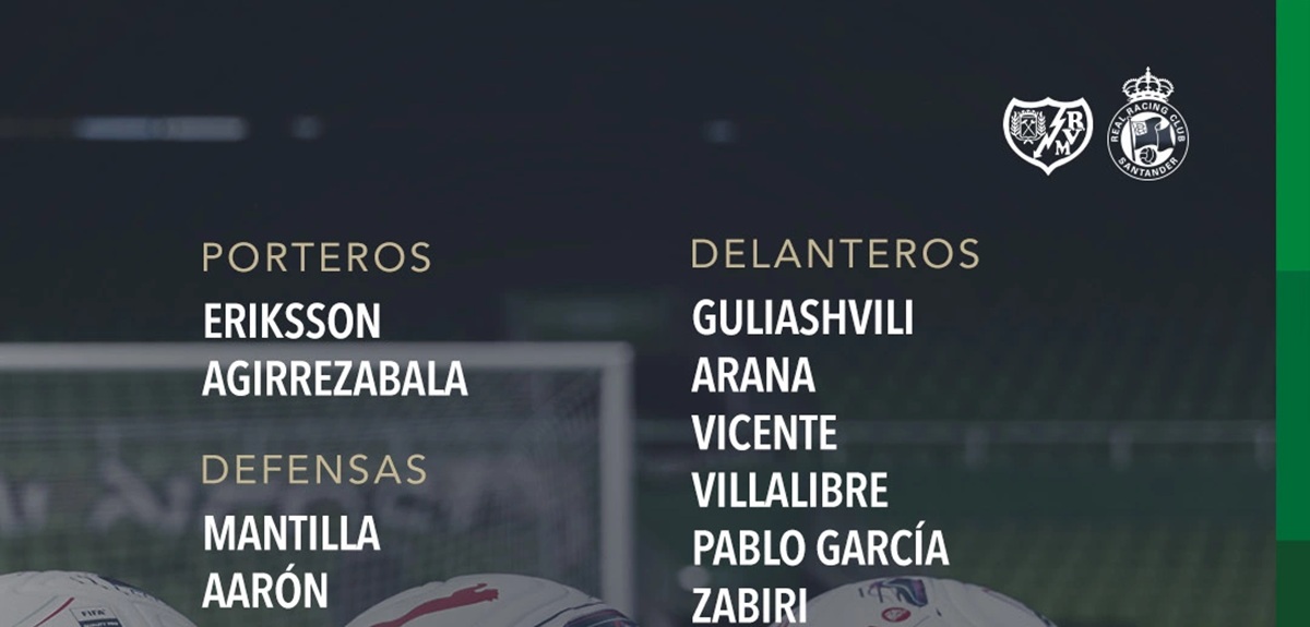 Convocatoria del Racing de Santander