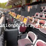 Palco del Estadio de Vallecas en el Rayo - Cagliari