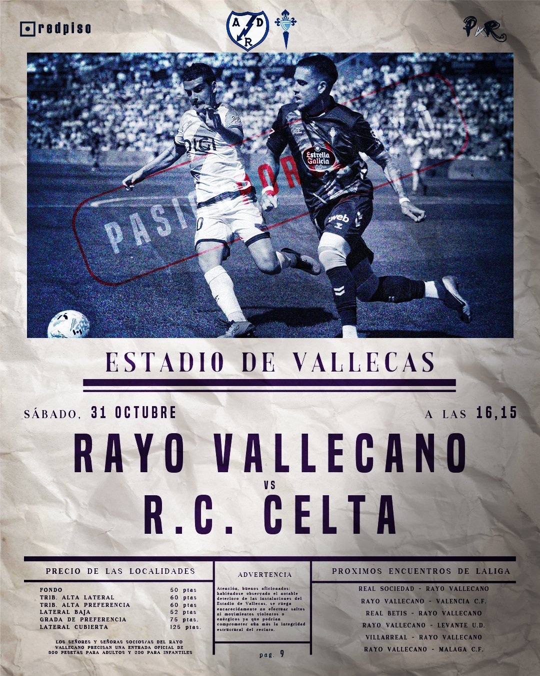 Cartel del Rayo - Celta (c) Pasión por el Rayo